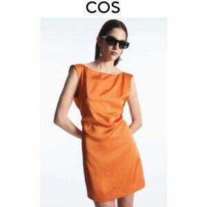 COPY - COS DRAPED OPEN-BACK MINI DRESS